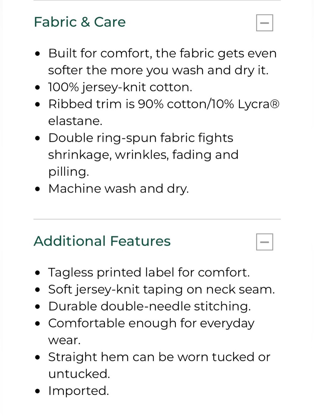 LL Bean Men's Carefree Unshrinkable Tee, Traditional Fit, Long-Sleeve Henley. - Picture 5 of 6